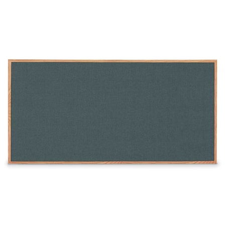 United Visual Products Combo Board, 72"x48", Satin Frame/White Porcelain & Rubber UVDECORK7248-WHTPORC-RUBBER